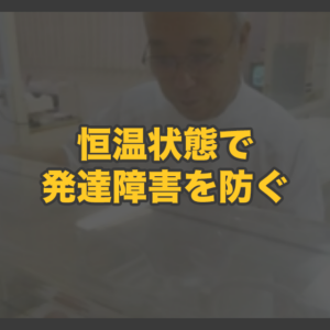 恒温状態で病気（発達障害）を防ぐ